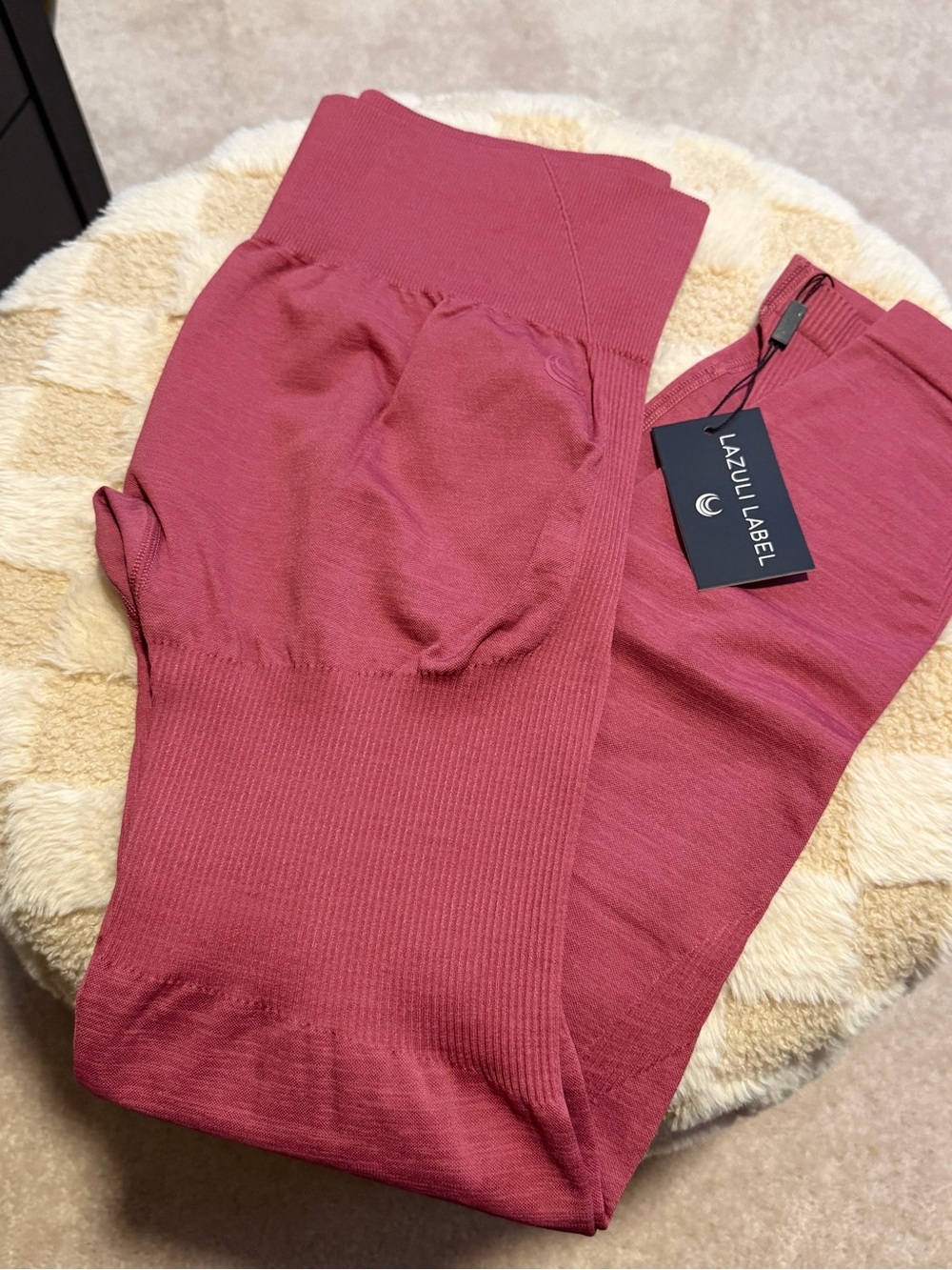 Lazuli Label Seamless High-Waist Leggings - Dusty Rose
